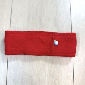 Vintage Turtle Fur Red Fleece Headband Ear Warmer Unisex USA Acrylic Ski Outdoor